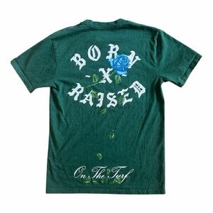 Born X Raised ‘Thorn Rocker Tee’ Emerald Green